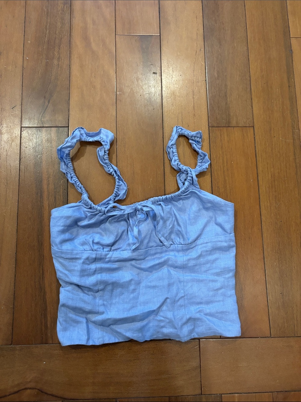 Wilfred light purple Ruffle Strap Crop Top - Women